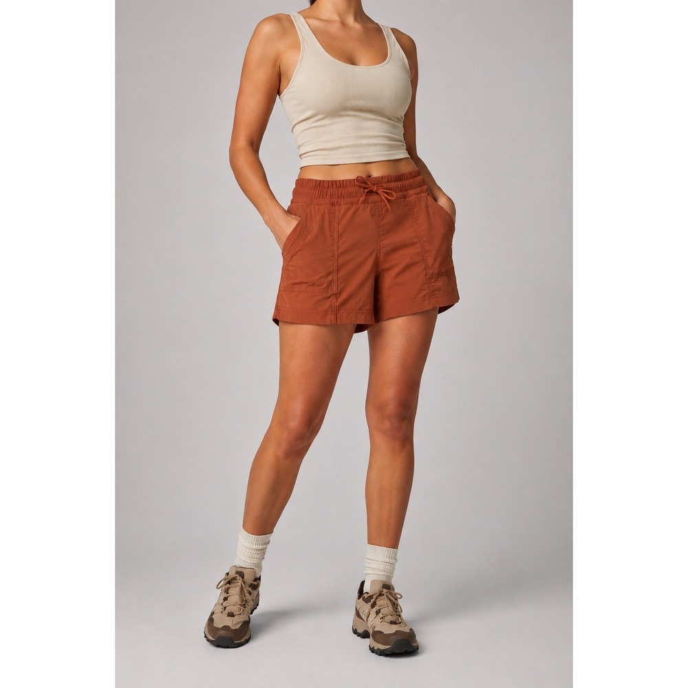 REI Co-op Rust Nylon Spandex Hiking Trail Shorts Women's Large Outdoor